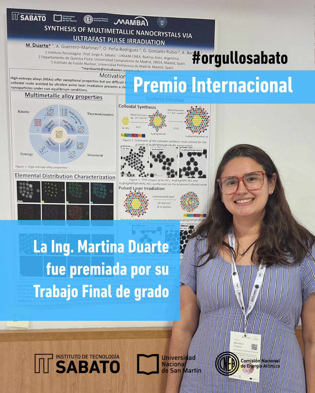 Egresada de Ingeniería en Materiales recibe premio internacional por su trabajo final